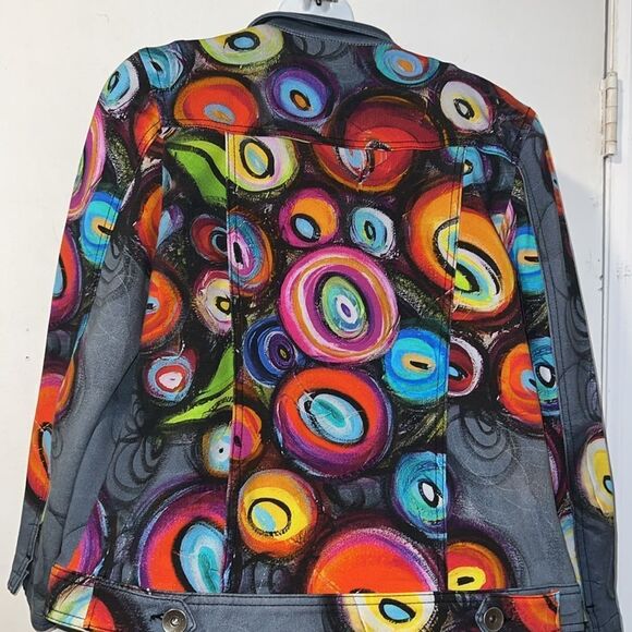 SIMPLY ART BY DOLCEZZA Multicolor Dress and Jacket Set-M - Picture 5 of 12